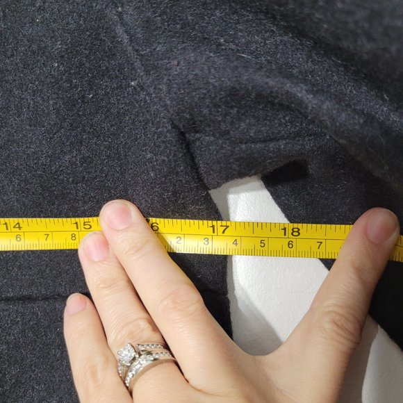Gap Wool Blend Double Breasted Peacoat Jacket Lined Pockets Collard Classic XS - Picture 10 of 10